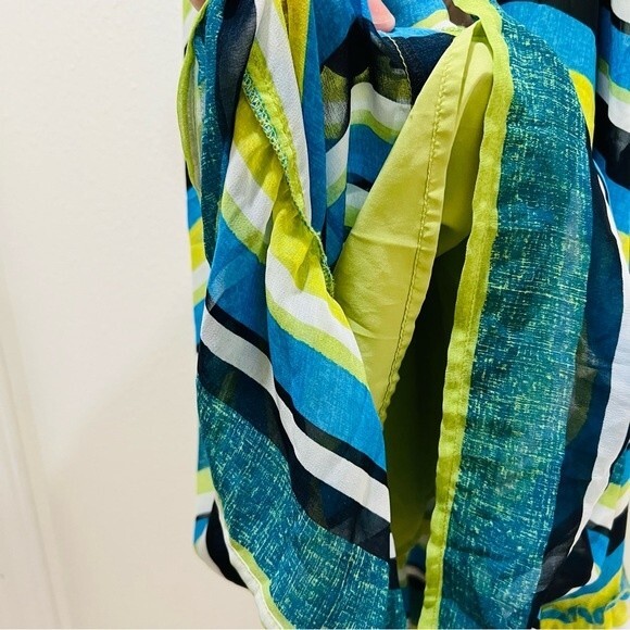 Banana Republic Blue Green Striped Maxi Sundress in Women's Size 2 - Picture 7 of 8